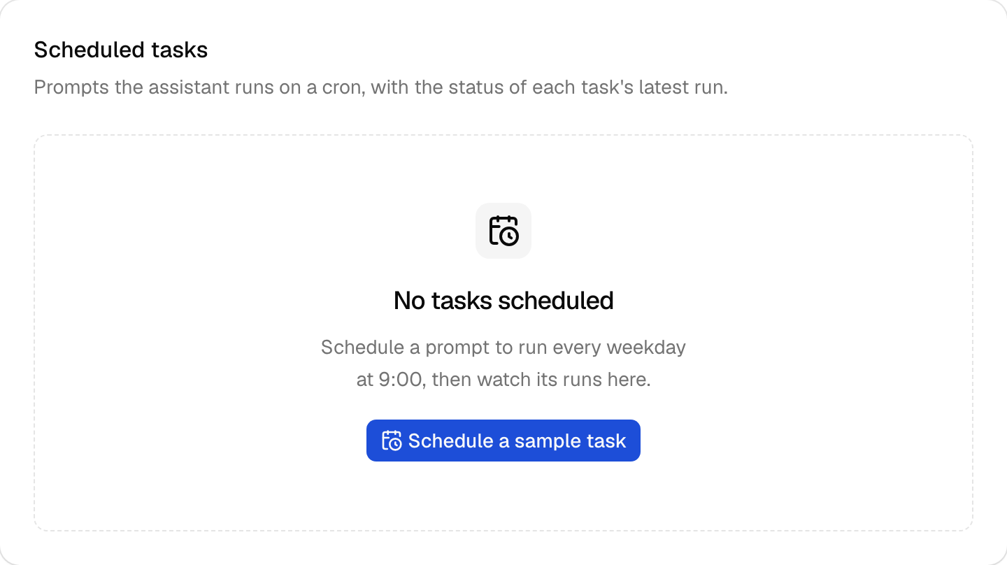 AI task queue in the Next.js example, signed in as the seed user