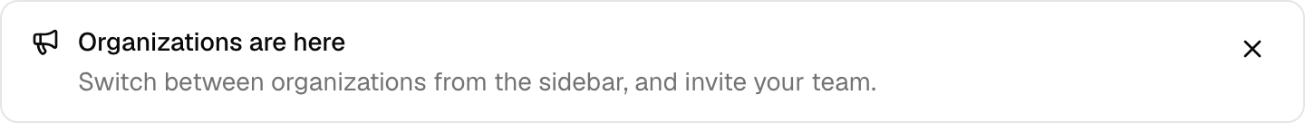 Announcement banner in the Next.js example, signed in as the seed user